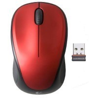 MOU Logitech Cordless M235 piros egér