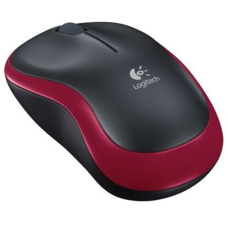 MOU Logitech M185 Wireless Mouse Red egér