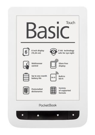 PocketBook Basic Touch  E-book olvasó fehér