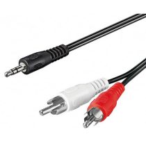 CAB Audio kábel 3.5mm Jack 3pin - 2xRCA 10m Goobay