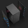 NBase N3 SPACE mATX számítógépház fekete táp nélk.